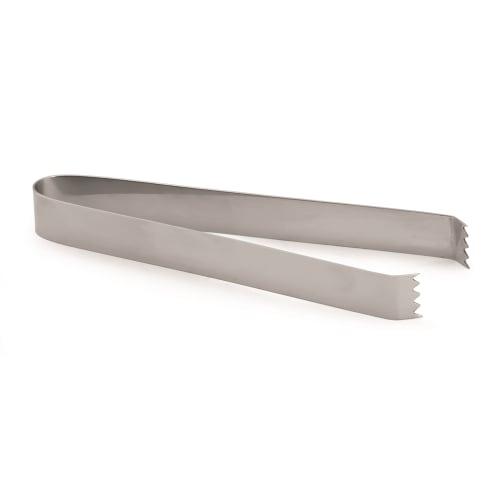 Shiny Stainless Steel Ice Tongs, 7"L